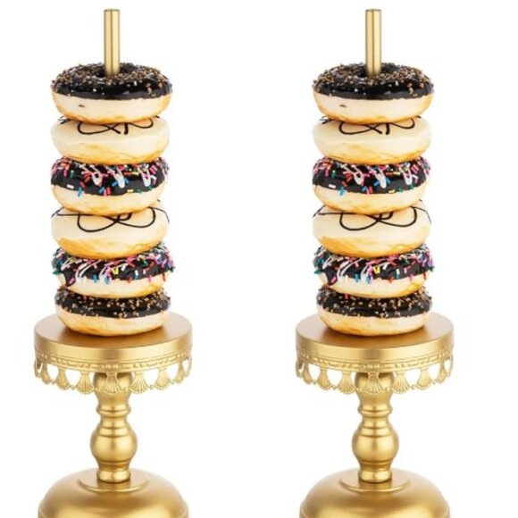 Fancy Royal Wedding Donut stand set of two - Picture 4 of 11